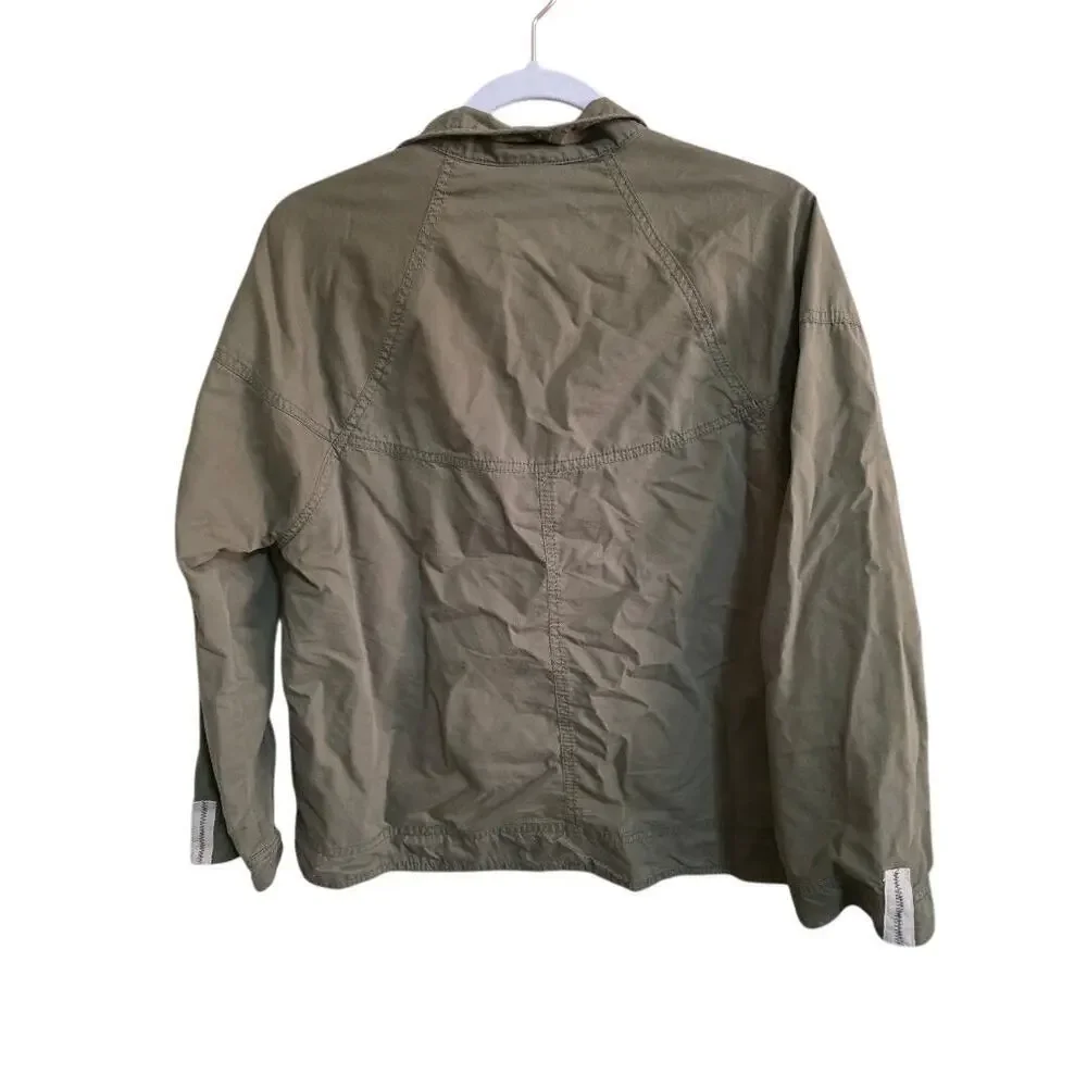 Zara Women's Green Pullover Jacket - Size Small - EUC - Picture 5 of 5
